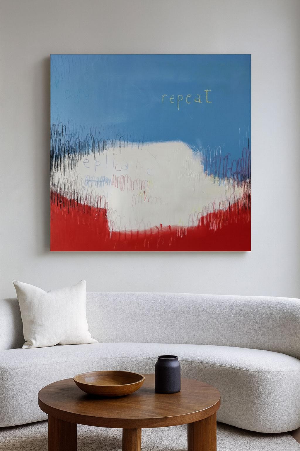 No Name 8, Gemälde in Mischtechnik auf Leinen – Painting von Andrea Gallotti