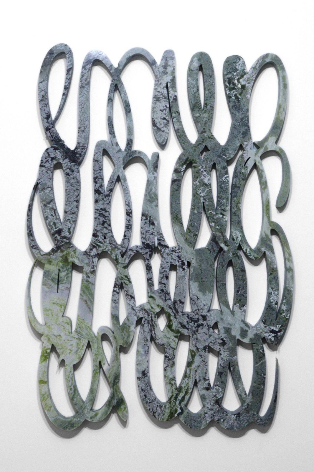 Marmi 2 - Scultura in marmo, marmo verde irlandese, 2025, 24x16" (60x40 cm)