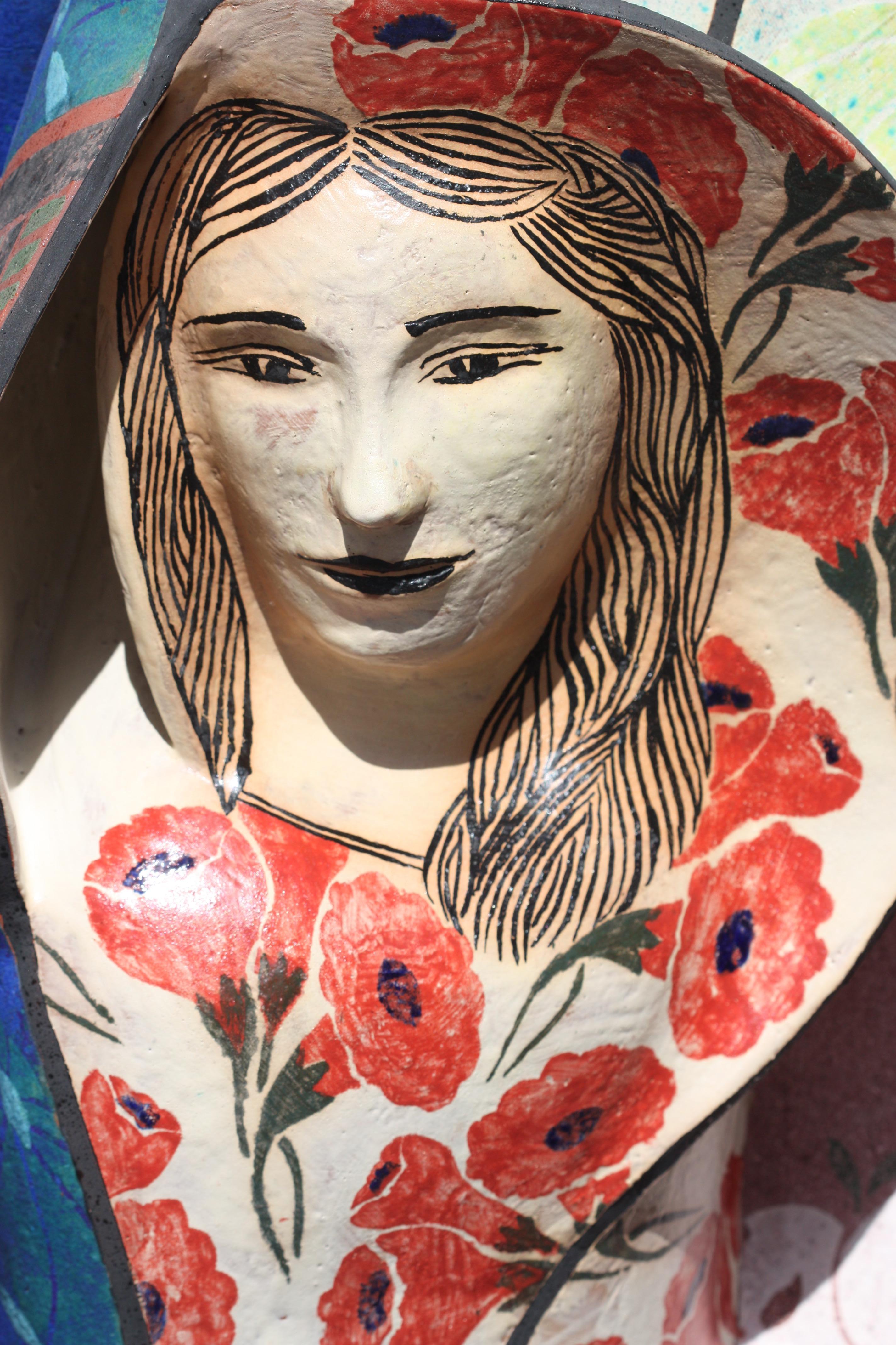 Andrea Gill, (American, 20th Century), Sculptural Pottery VaseMorning Glory For Sale 2