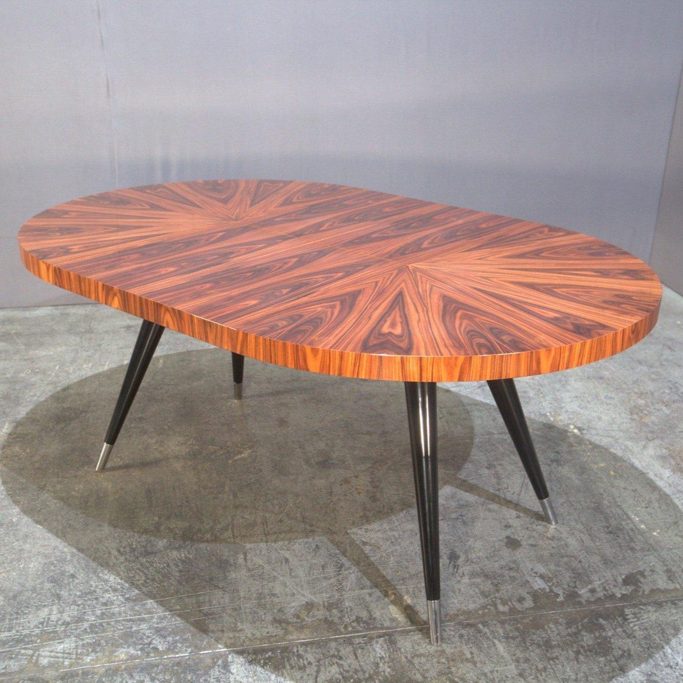 Modern Andrea Gloss Santos Extending Dining Table