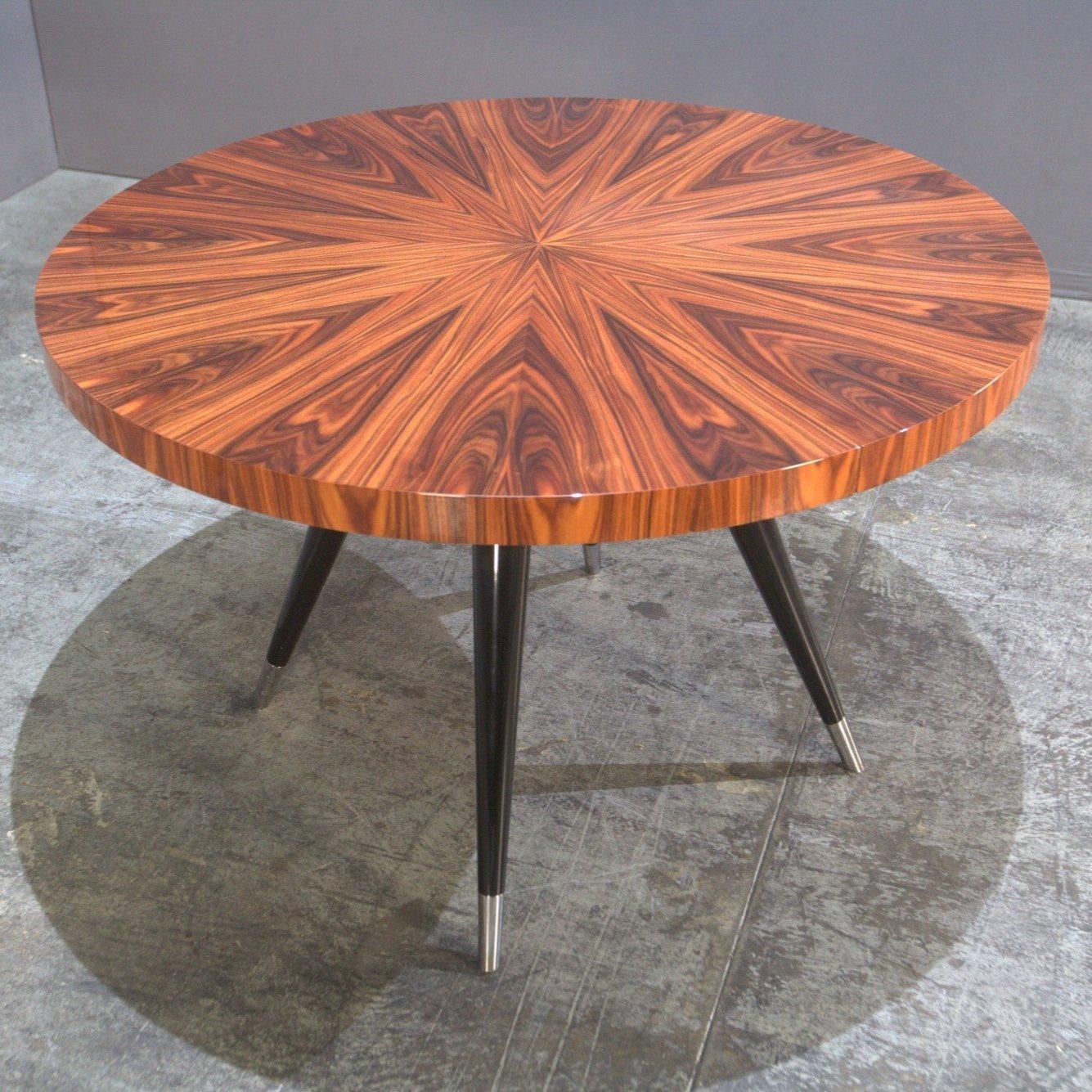 Contemporary Andrea Gloss Santos Extending Dining Table