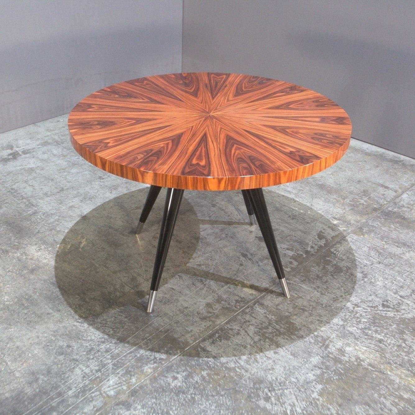 Metal Andrea Gloss Santos Extending Dining Table