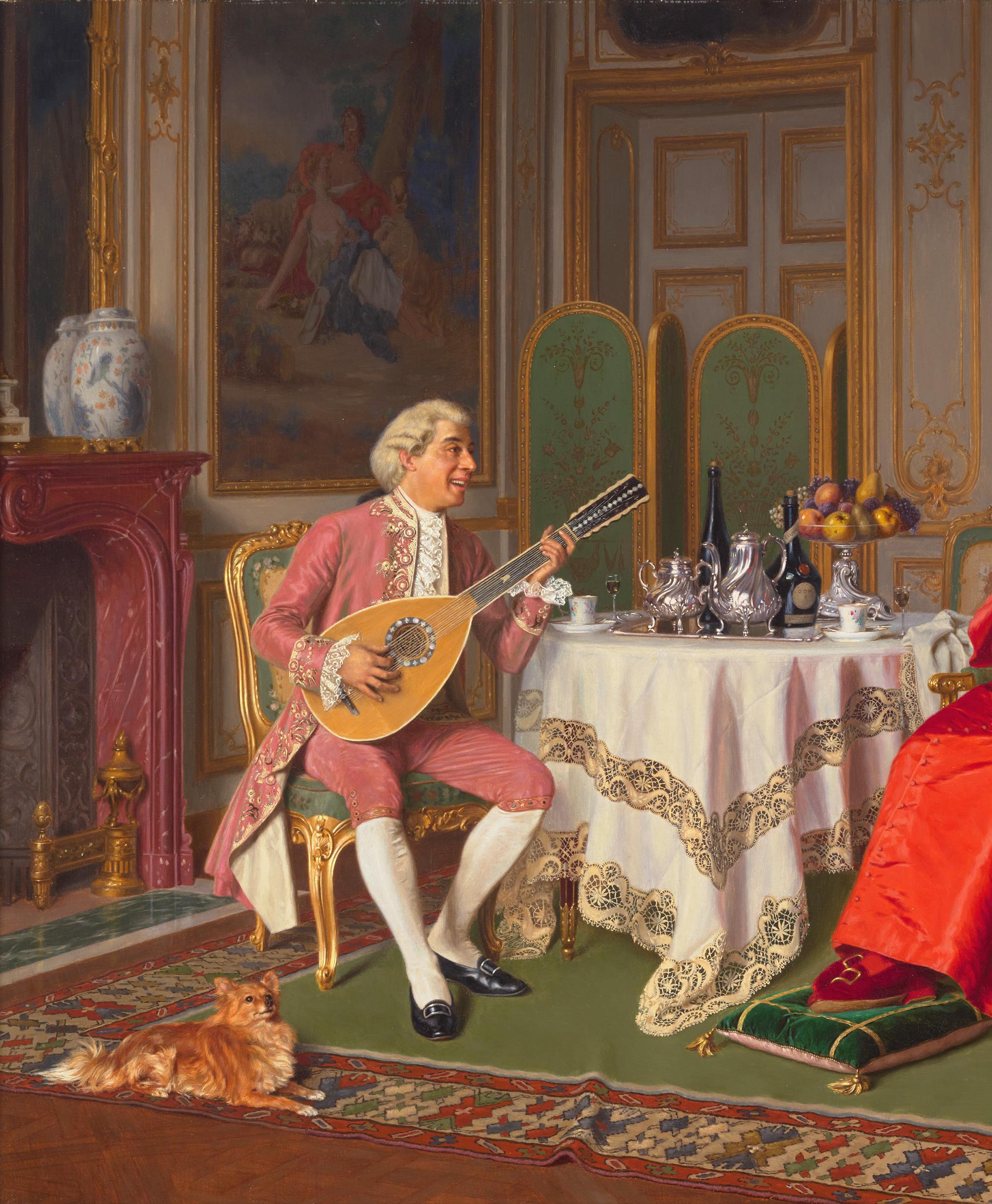 A Mandolin Concert - Academic Painting by Andrea Landini