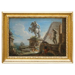 Andrea Locatelli (Rome, 1695–1741), Architectural Capriccio with Ruins