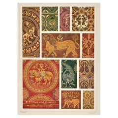 Decorative Motifs - Byzantine Styles - Chromolithograph by Andrea Mestica