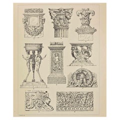 Decorative Motifs - Roman Styles - Chromolithograph by Andrea Mestica