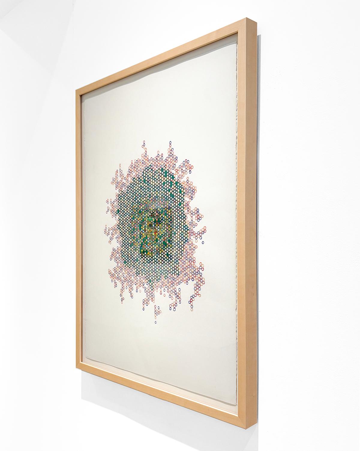 USA (Girl Scouts, Age 50 Version); Stamp art w Colored Pencil Drawing For Sale 8