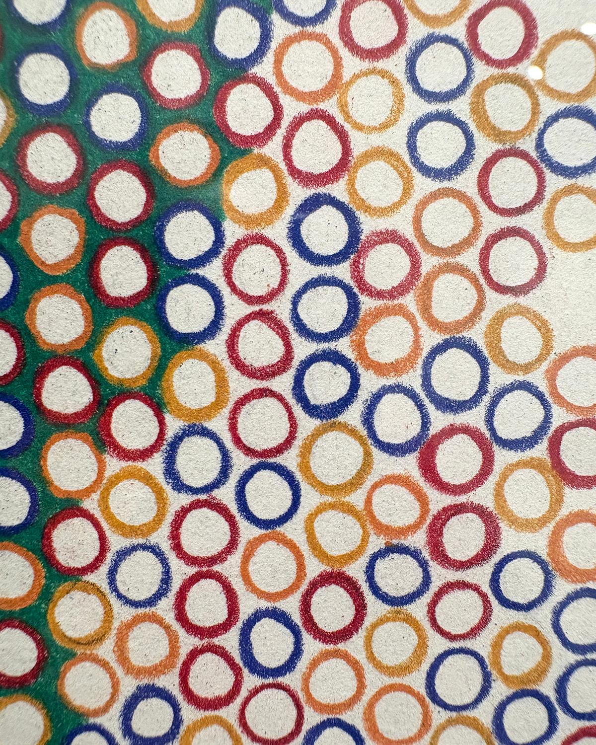 USA (Girl Scouts, Age 50 Version); Stamp art w Colored Pencil Drawing For Sale 3