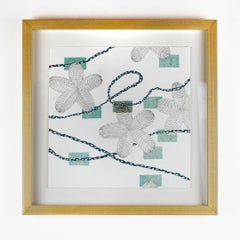 USA (The Sciences): Abstrakter farbiger Bleistift und Briefmarke