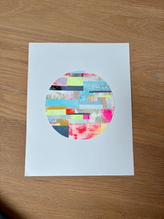 New Moon 1: Stampa astratta su carta, anni 2010, Nuovo, 14x11