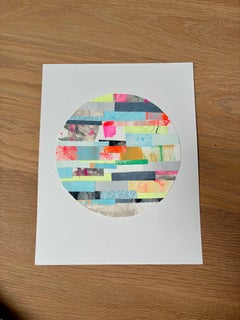 New Moon 3: Stampa su carta astratta, anni 2010, nuovo, 14x11