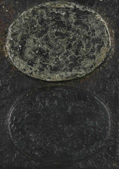 Ovals - Original Mixed Media on Canvas by Andrea Nurcis - 1987