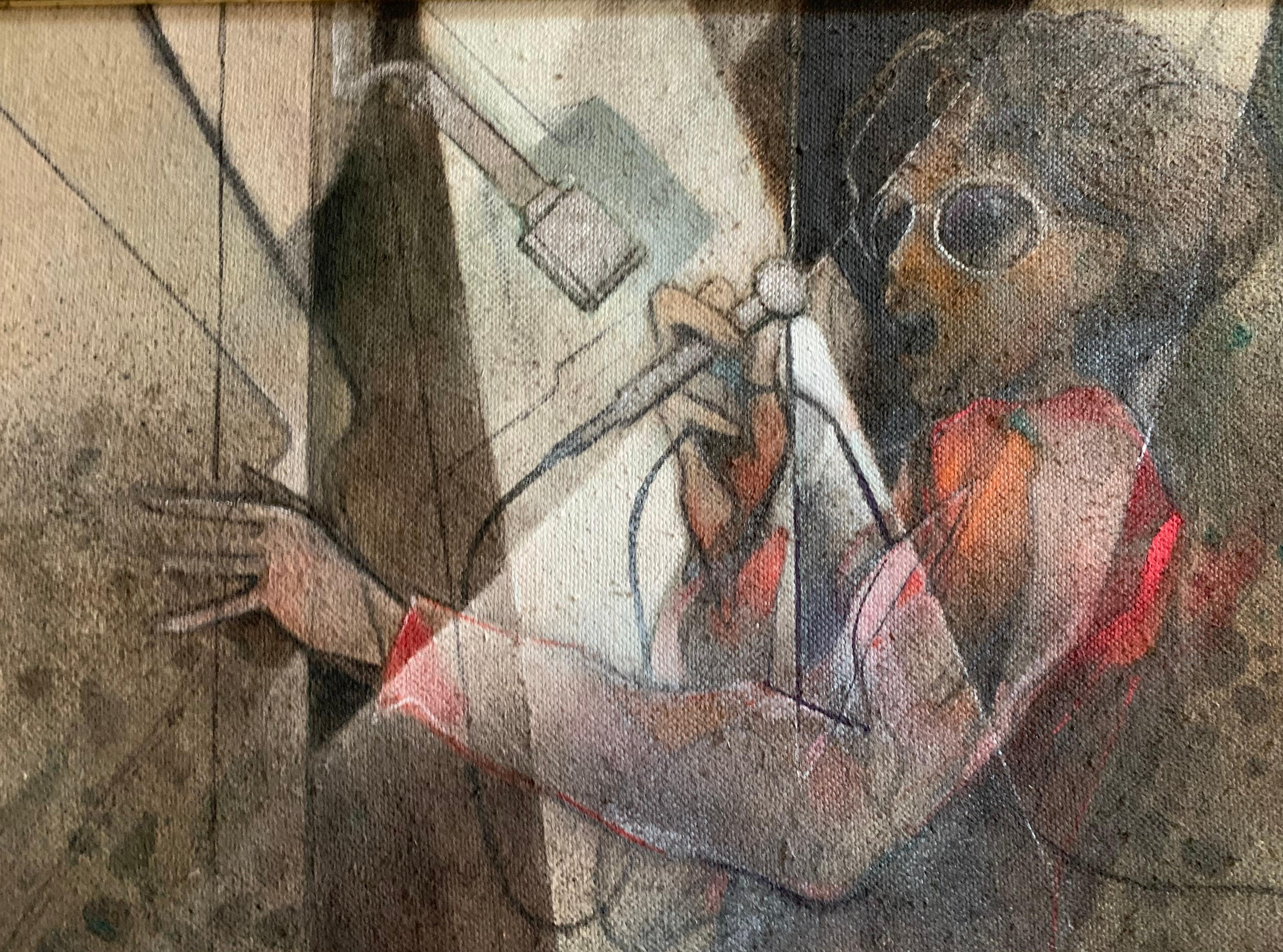 Chanteur pop.
Le tableau est l'œuvre d'un peintre vénitien, né en 1937. Technique : huile sur toile.
Signé en bas à droite et au dos de la toile : Andrea Pagnacco.
Il représente une chanteuse des années 1970 avec une coiffure volumineuse, des