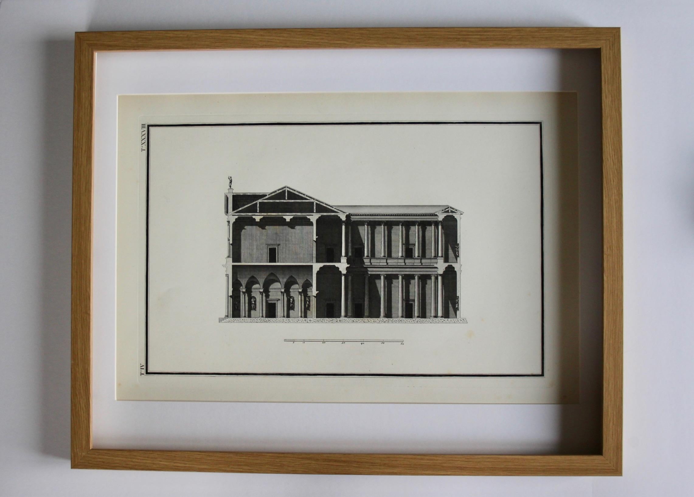 Andrea Paladio was a Venetian architect of the 16th century who is still a reference today engraving representing an architectural work of the 16th century coming from a set published around 1872 some traces or yellowed spots may appear due to the