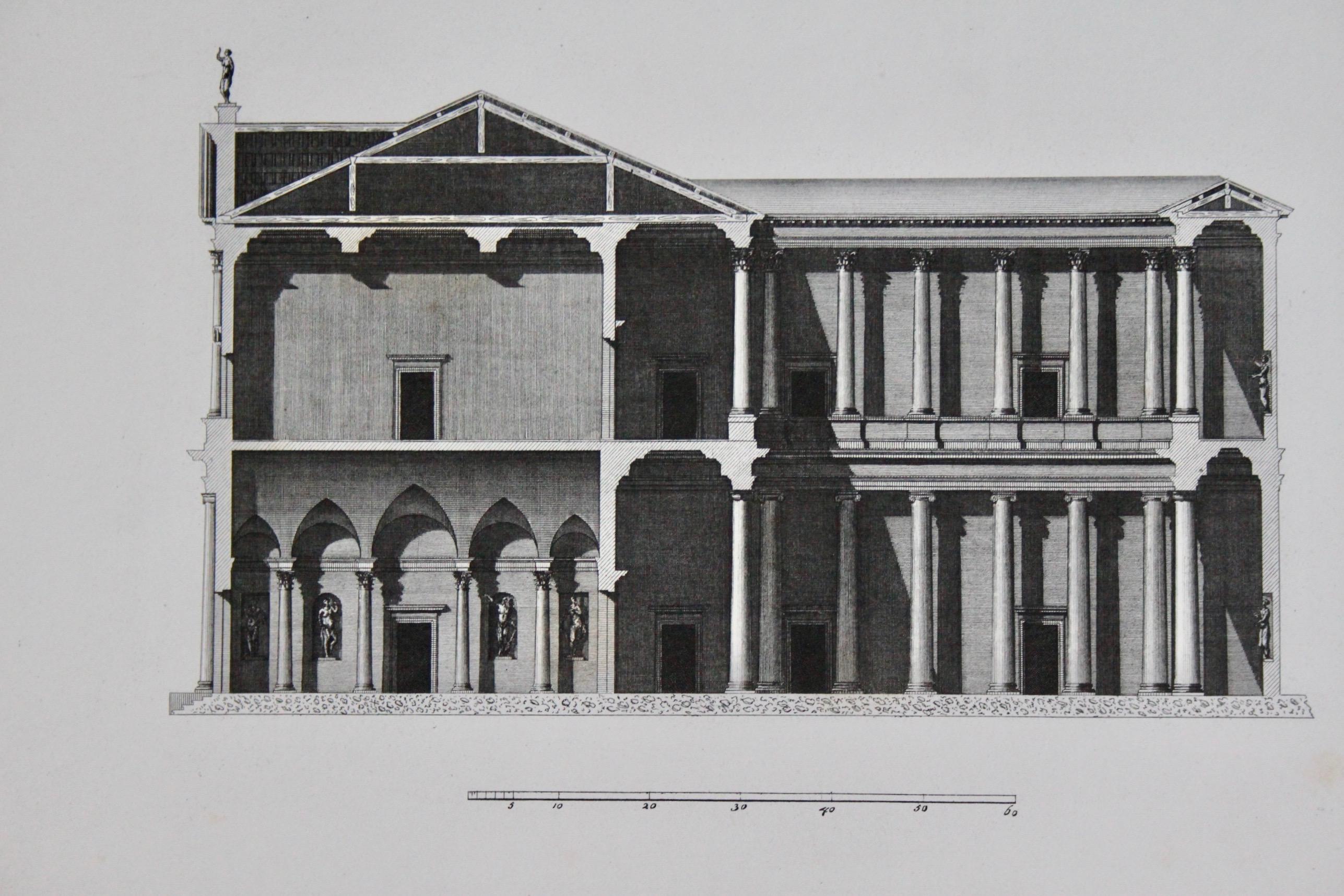 Italian Andrea Paladio engraving