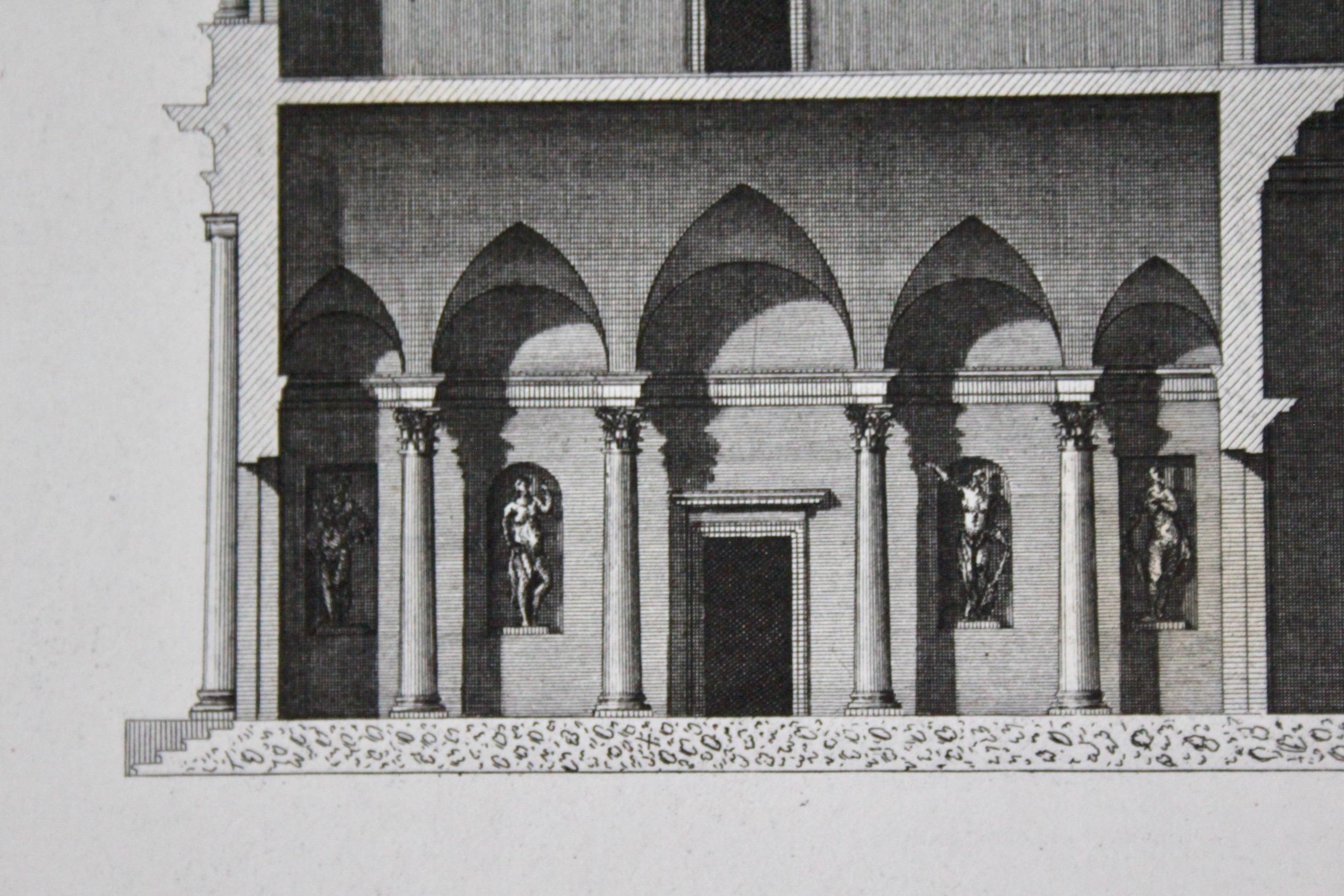 Late 19th Century Andrea Paladio engraving