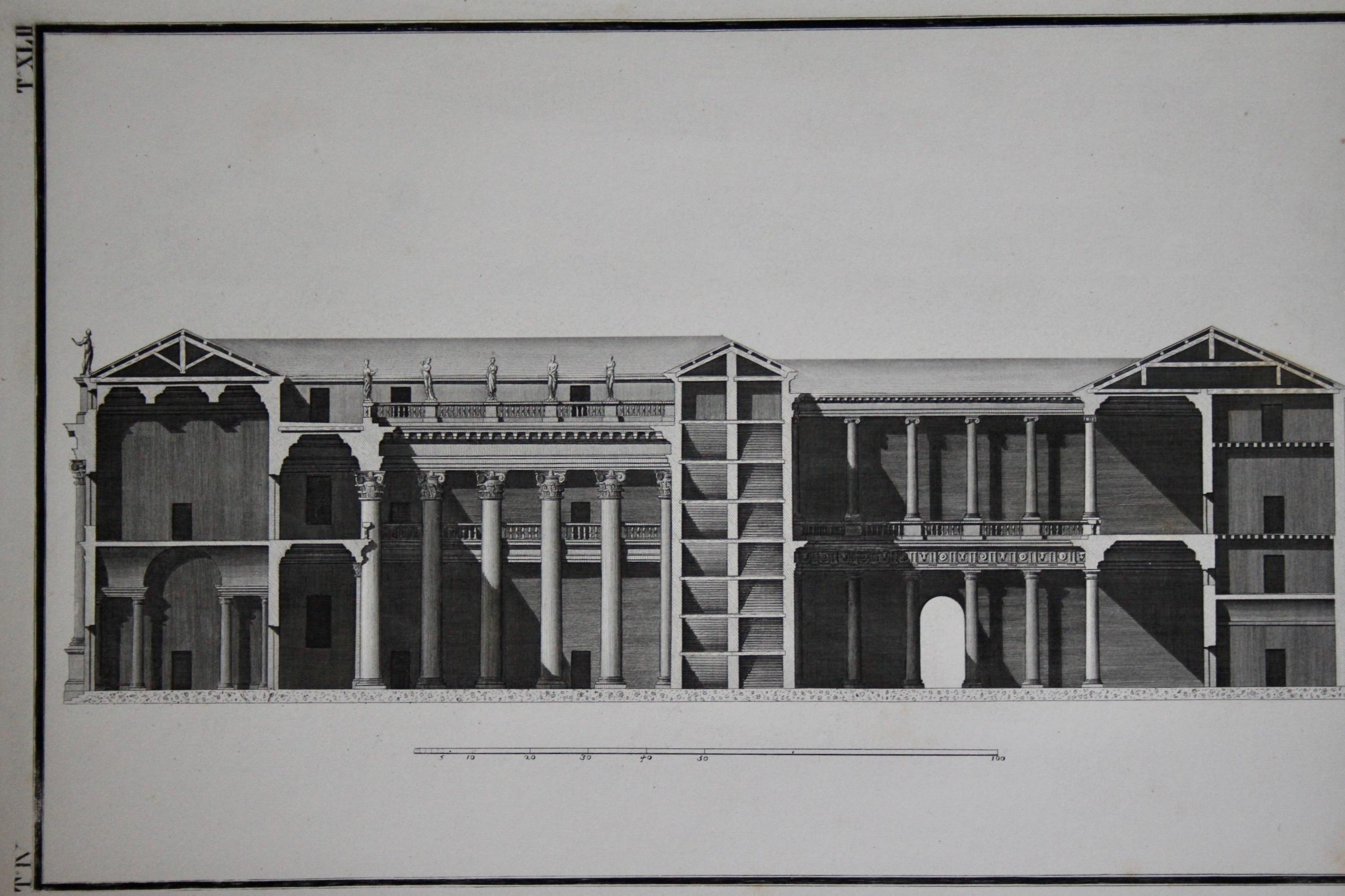 Grabado de Andrea Palladio Italiano