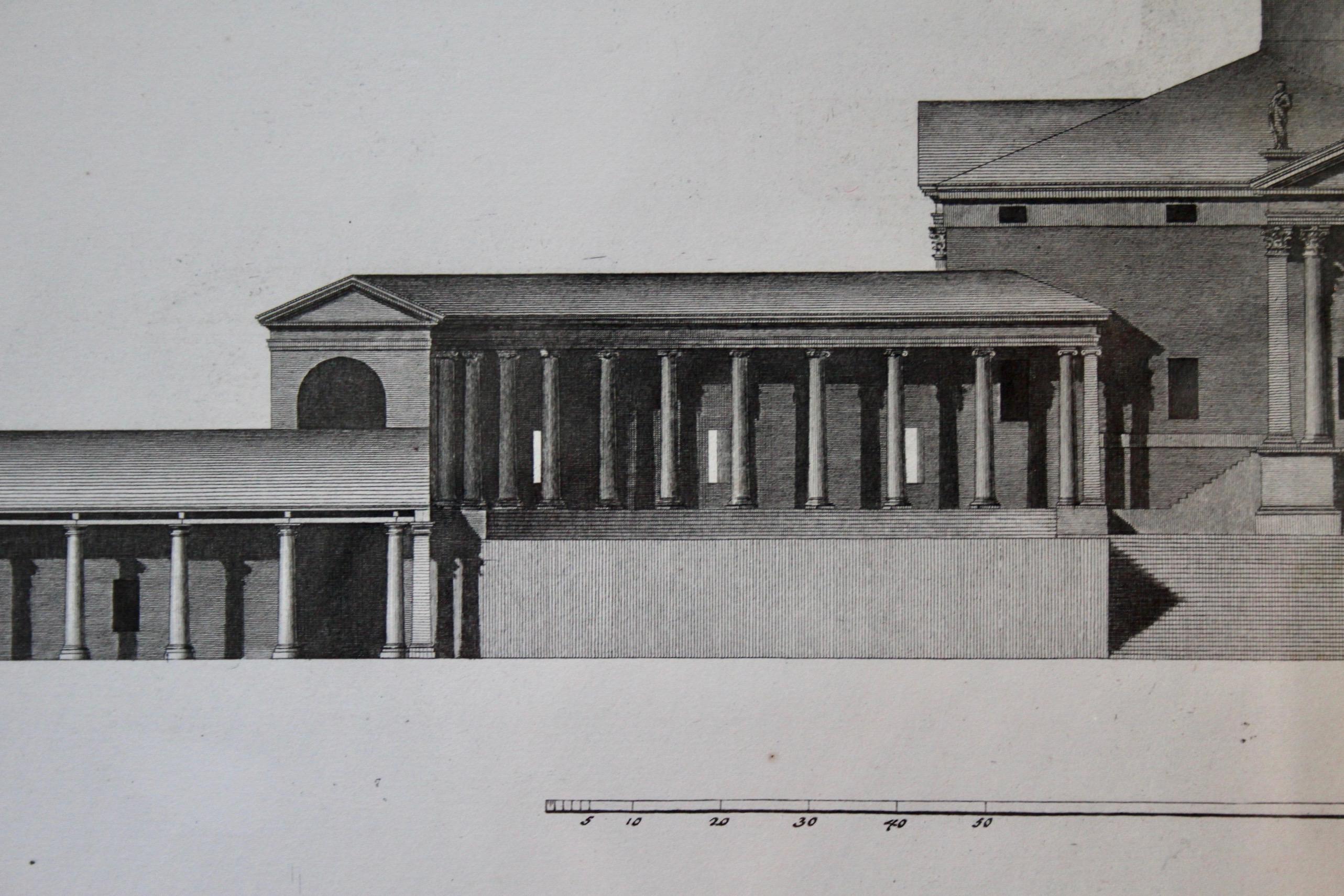 Andrea Palladio Kupferstich (Italienisch) im Angebot