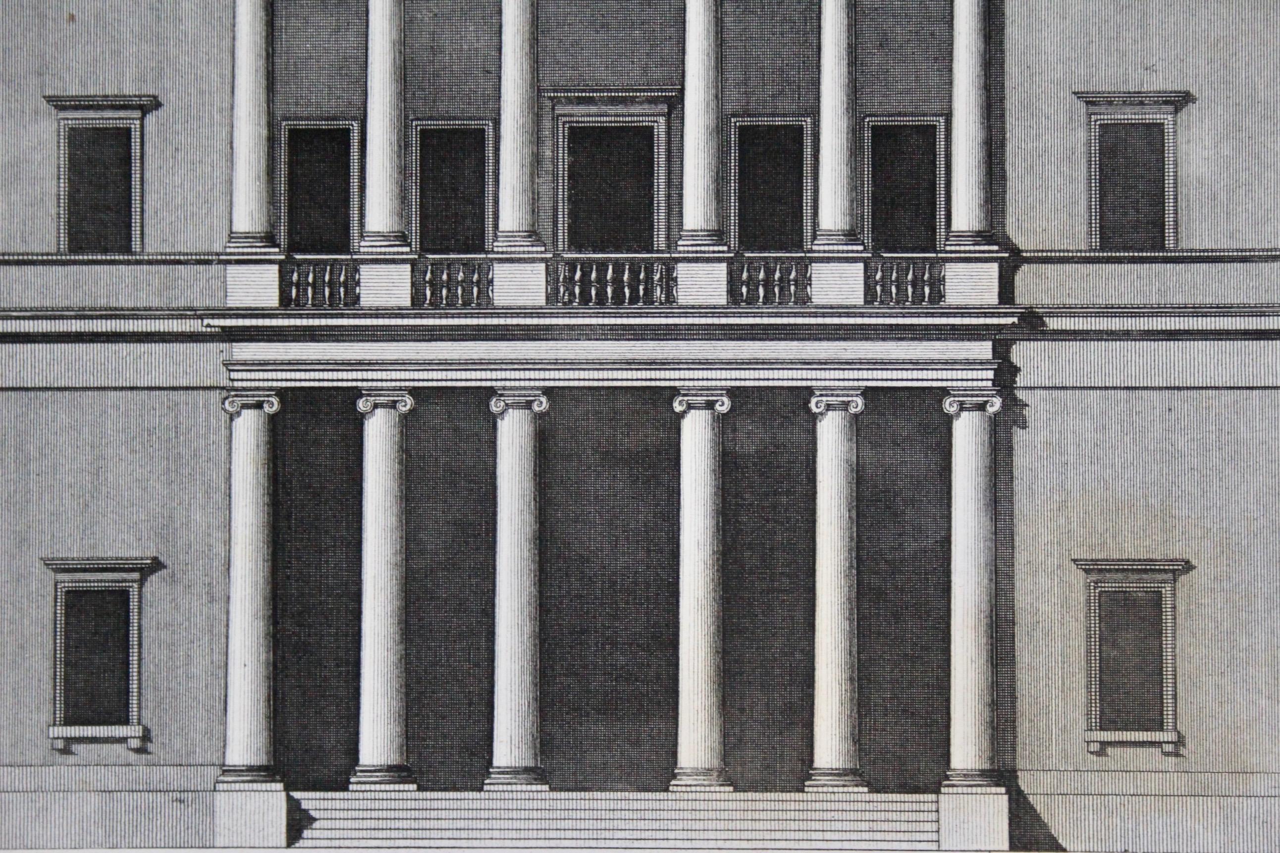Late 19th Century Andrea Palladio engraving