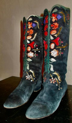 Andrea Pfister Polonaise Suede Boots