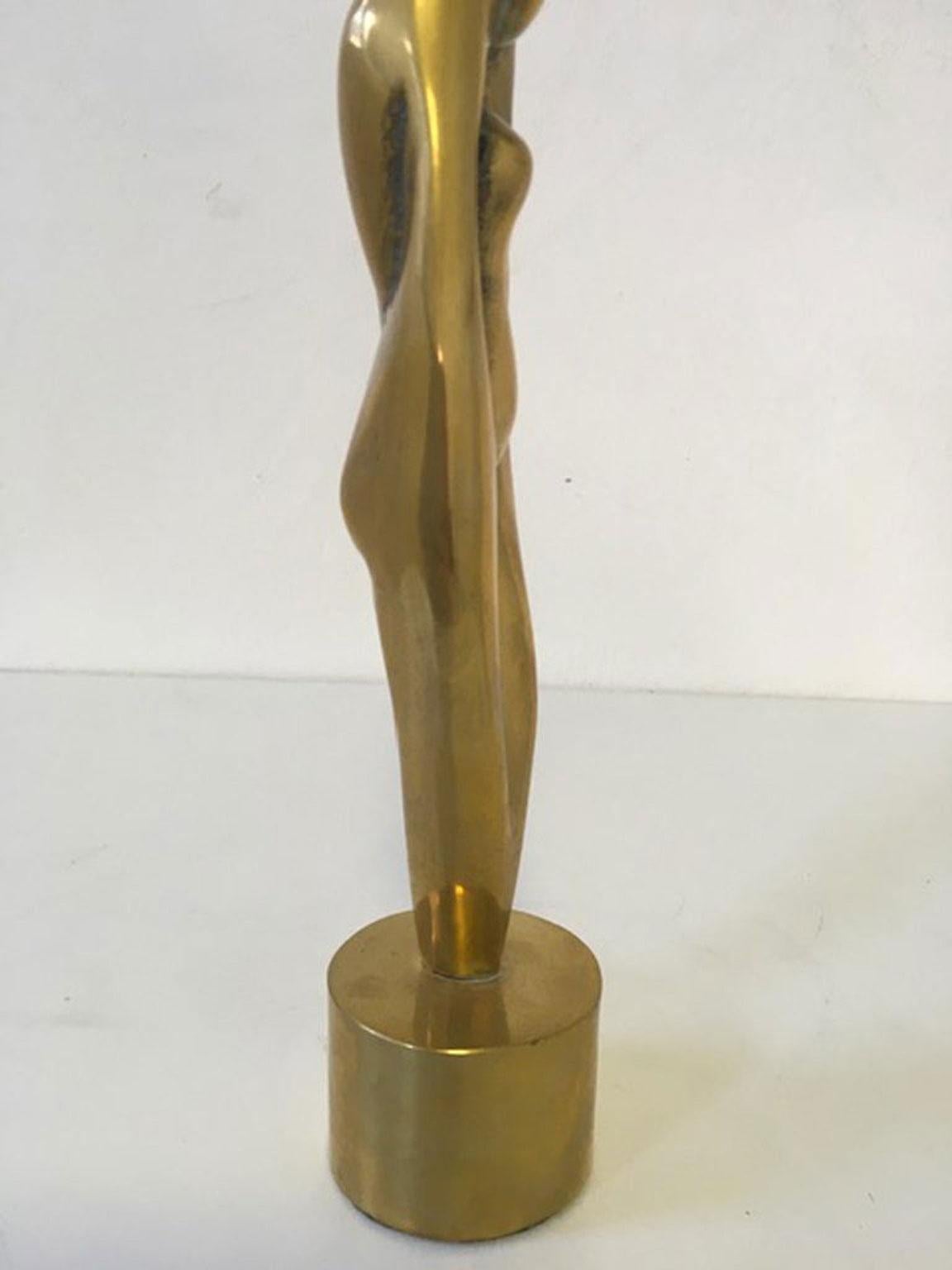 1980 Italy Post-Modern Figurative Bronze Sculpture Mediterranean Woman For Sale 7