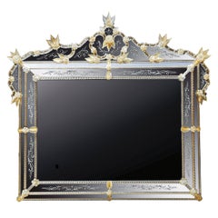 Andrea Polo Murano Glass Mirror with TV