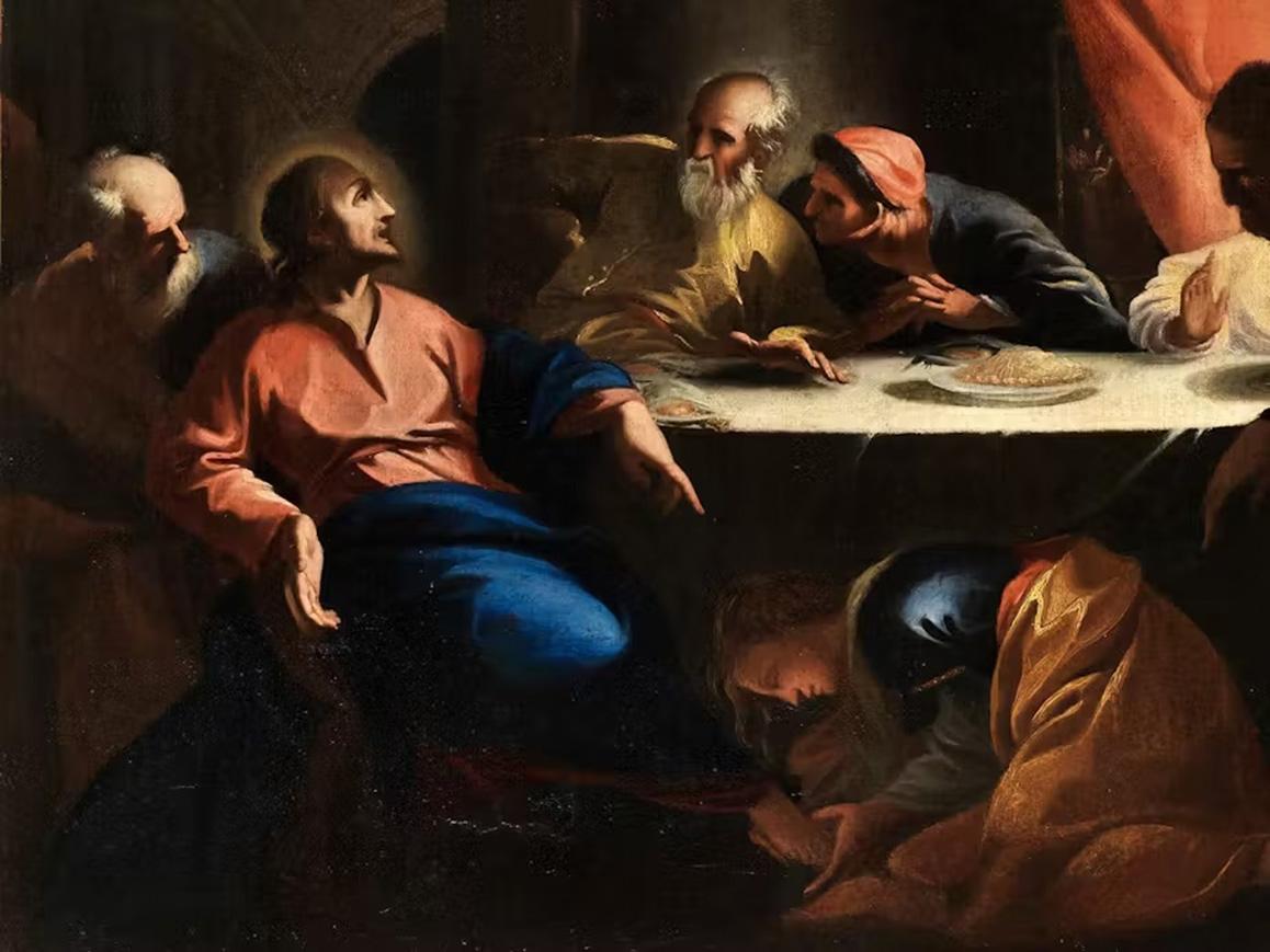 17th Century by Andrea Pozzo Christ in the house of Simon the Pharisee For Sale 2