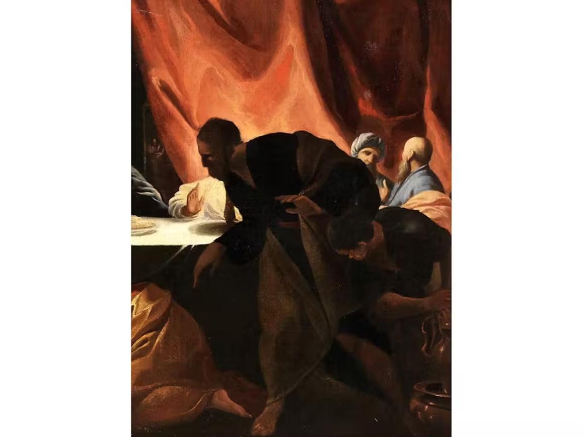 17th Century by Andrea Pozzo Christ in the house of Simon the Pharisee For Sale 5
