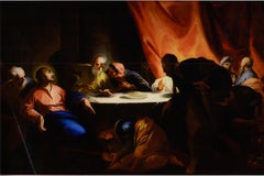 Antique 17th Century by Andrea Pozzo Christ in the house of Simon the Pharisee