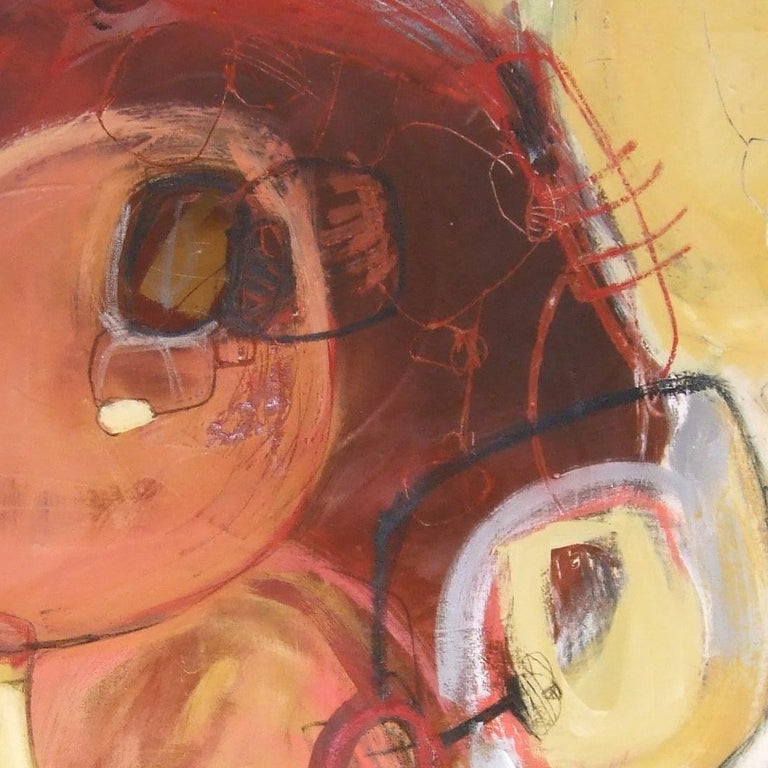 Andrea Rowbotham Reaching Summit, Mixed Media on Canvas For Sale at