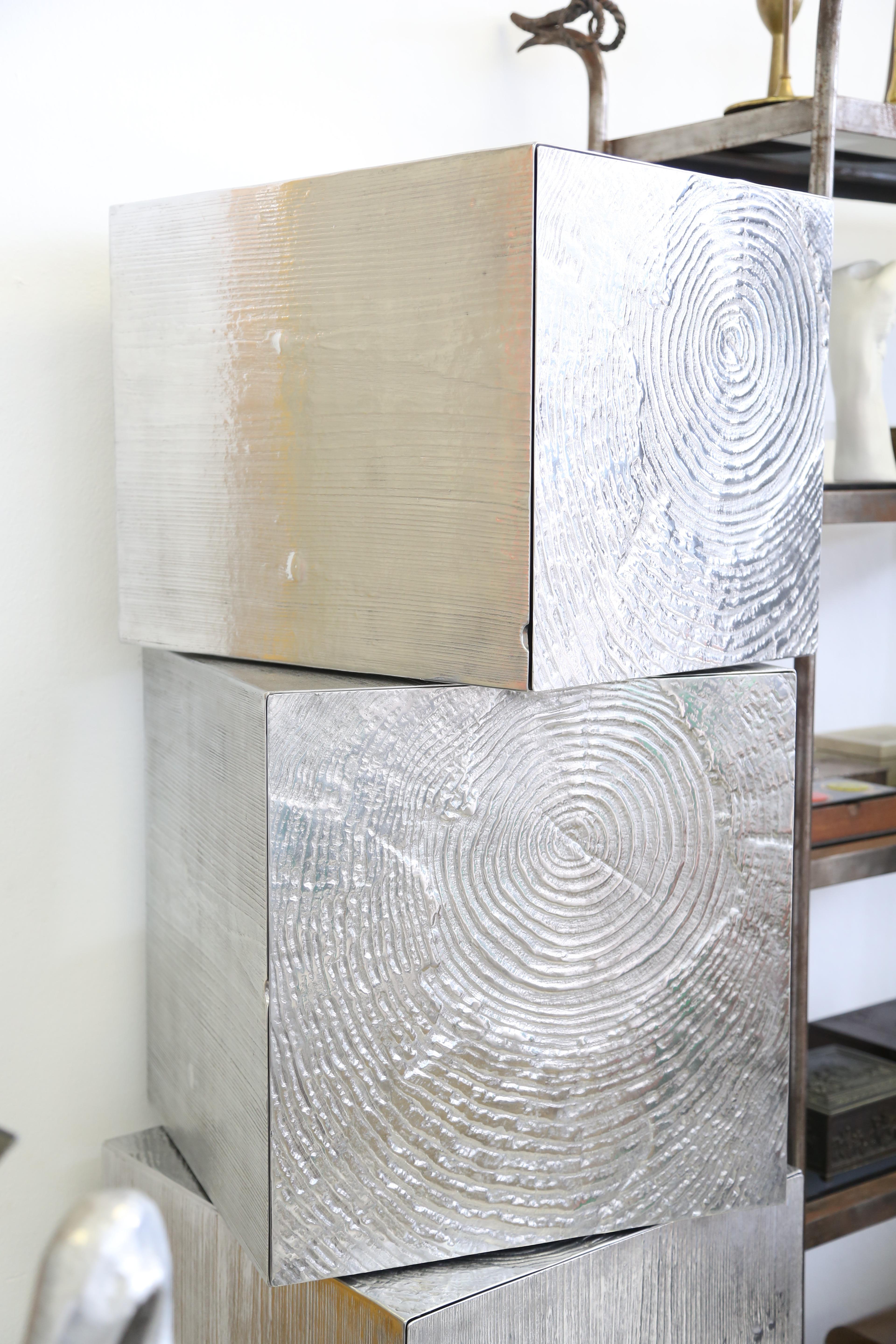 Aluminum Andrea Salvetti Tronchi Cabinet