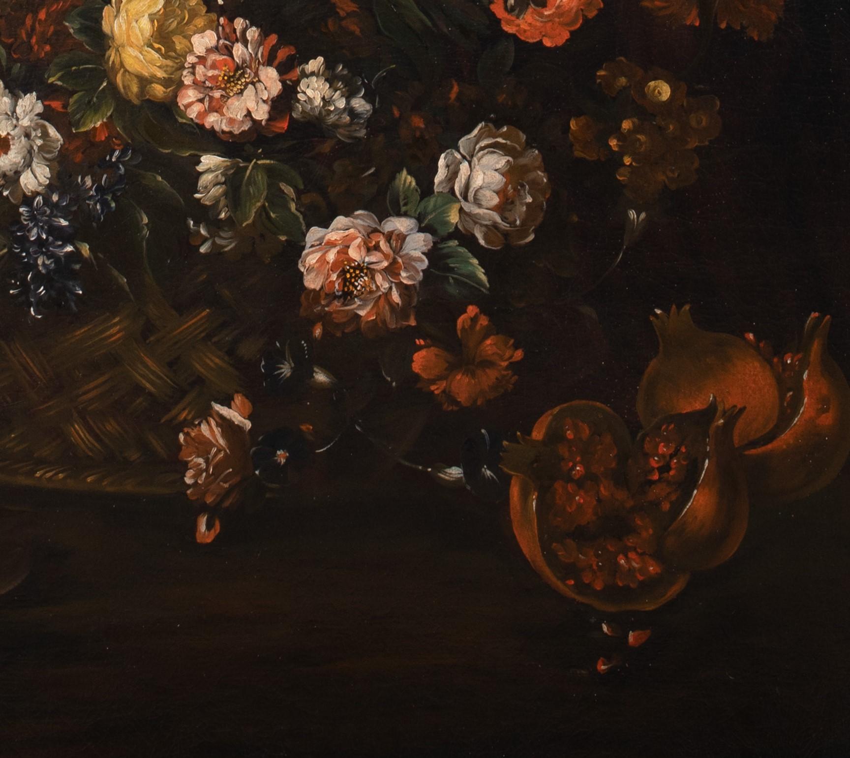 Bodegón de flores y frutas, hacia 1700 3