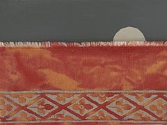 Un Cielo Gris - 8 "x6", Serie Fragmentos De Fortuny, Pintura Abstracta Paisaje