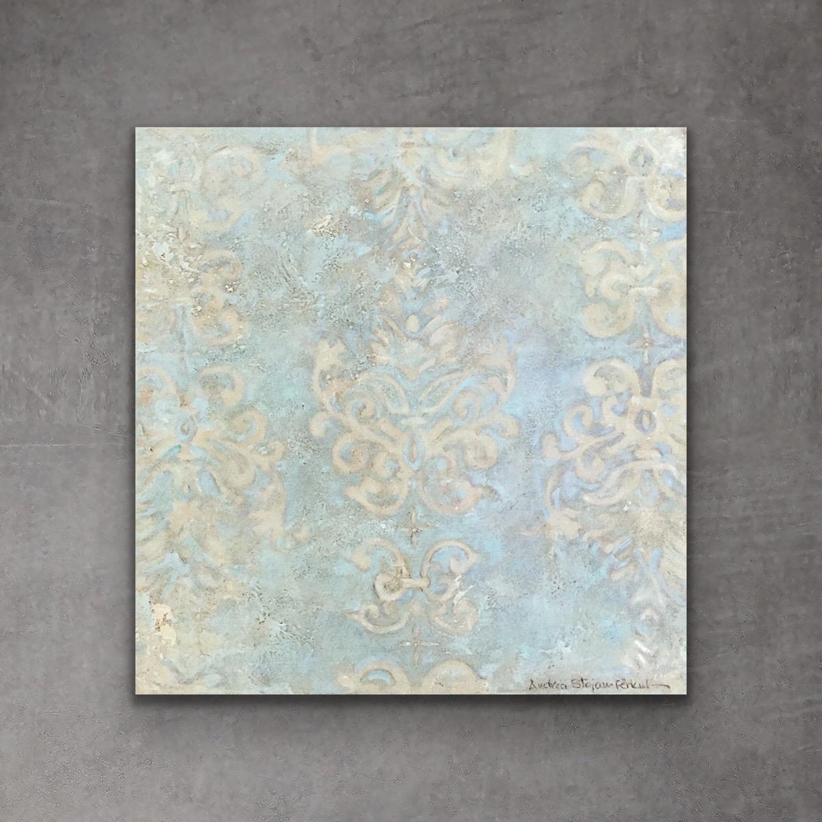 Blue Damask, abstract
