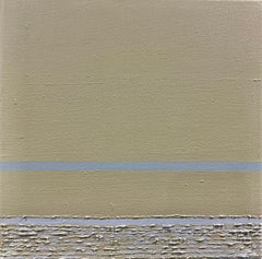 Calm And Cool - 2 - 8 "x8", Verde, Azul, Pintura Abstracta, Paisaje Moderno