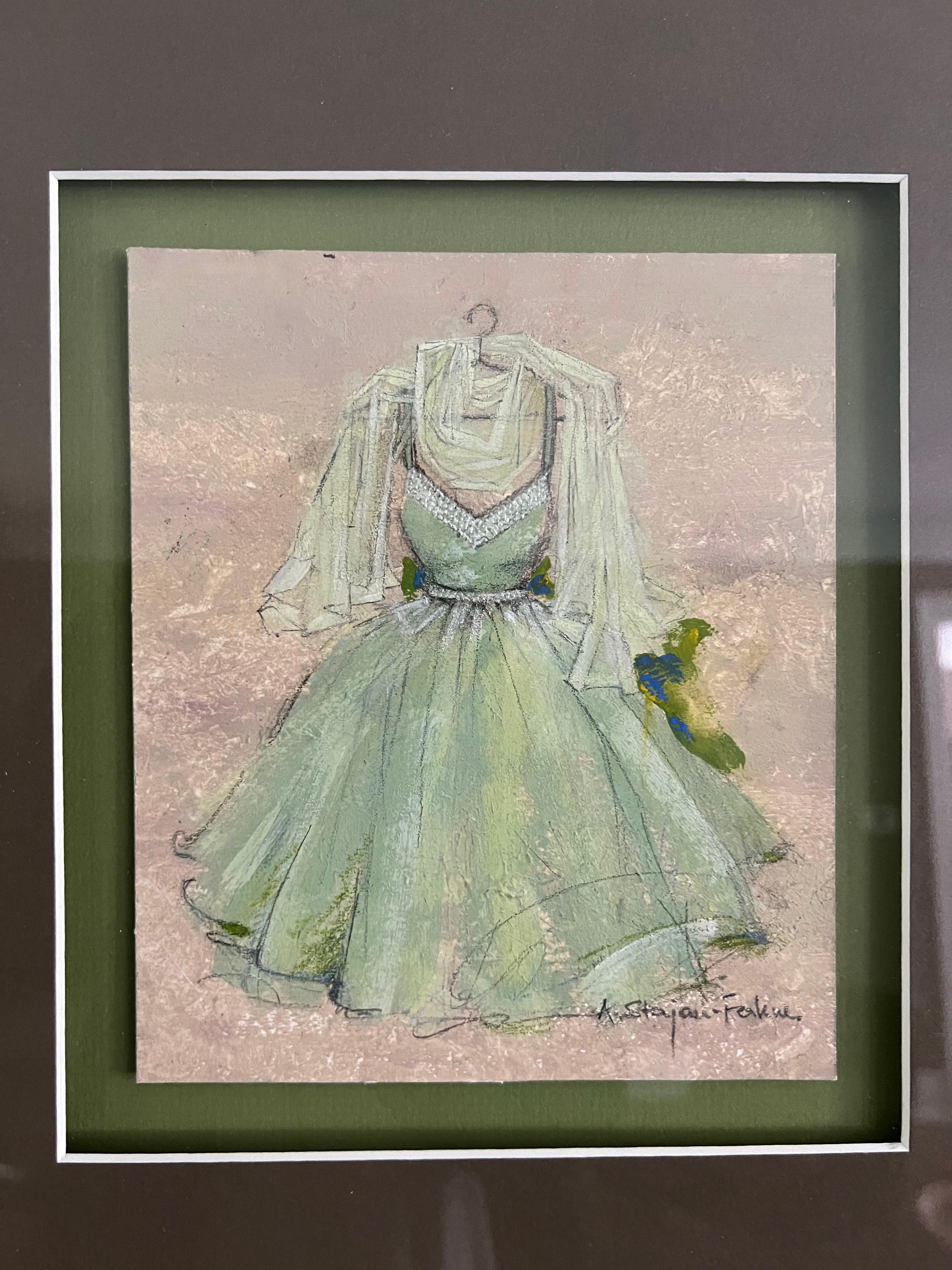 Portrait of a Lady in Green Painting | William Bruce Ellis Ranken Oil  Paintings