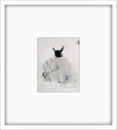 Bailando En Las Nubes - (5 "x7", Negro, Blanco hueso, Vestido Pintura)