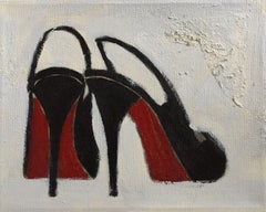 Slipping Into Something More Comfortable #2 - 8"x10" Black Shoes, Christmas Gift
