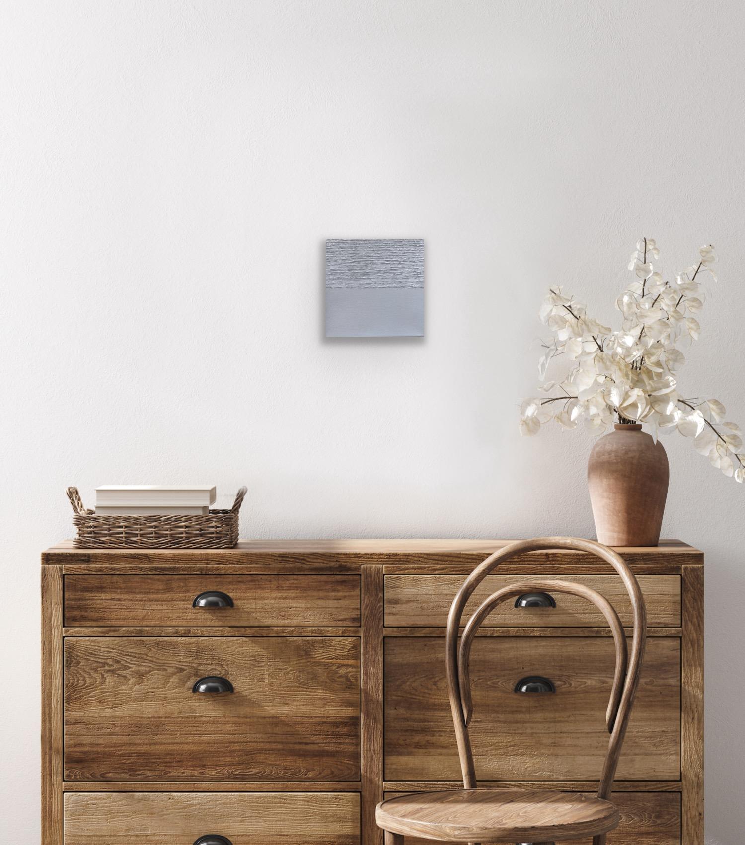 Just Blue - Pittura astratta minimale su tela 
