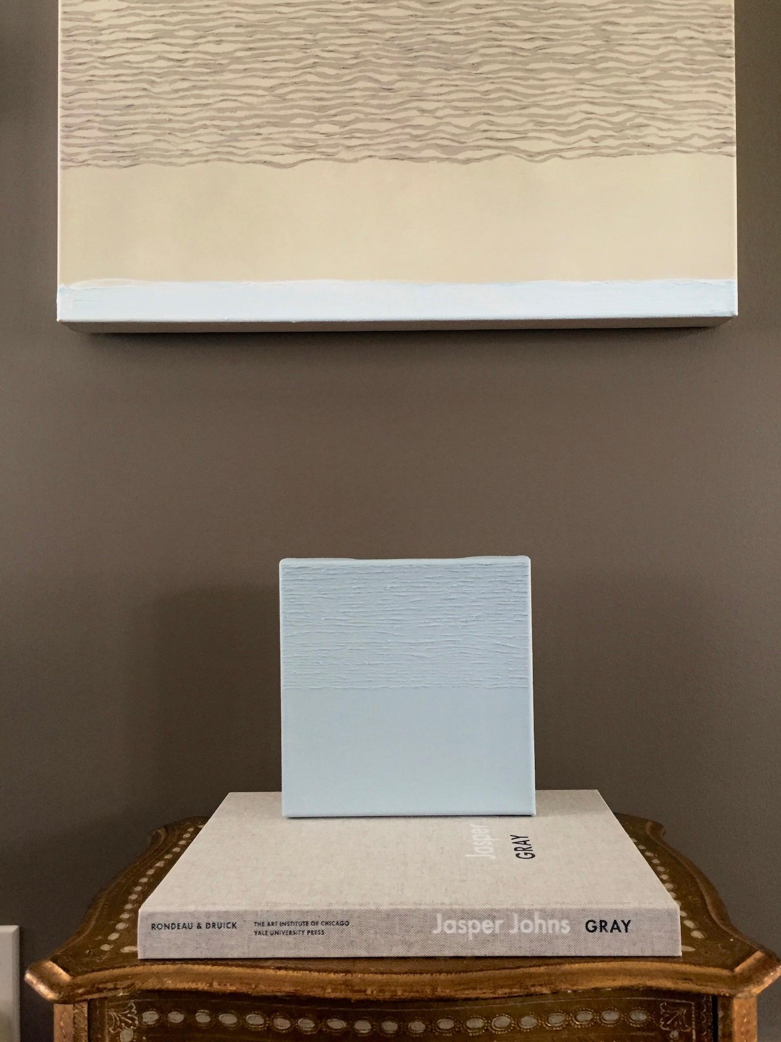 Just Blue - Pittura astratta minimale su tela 