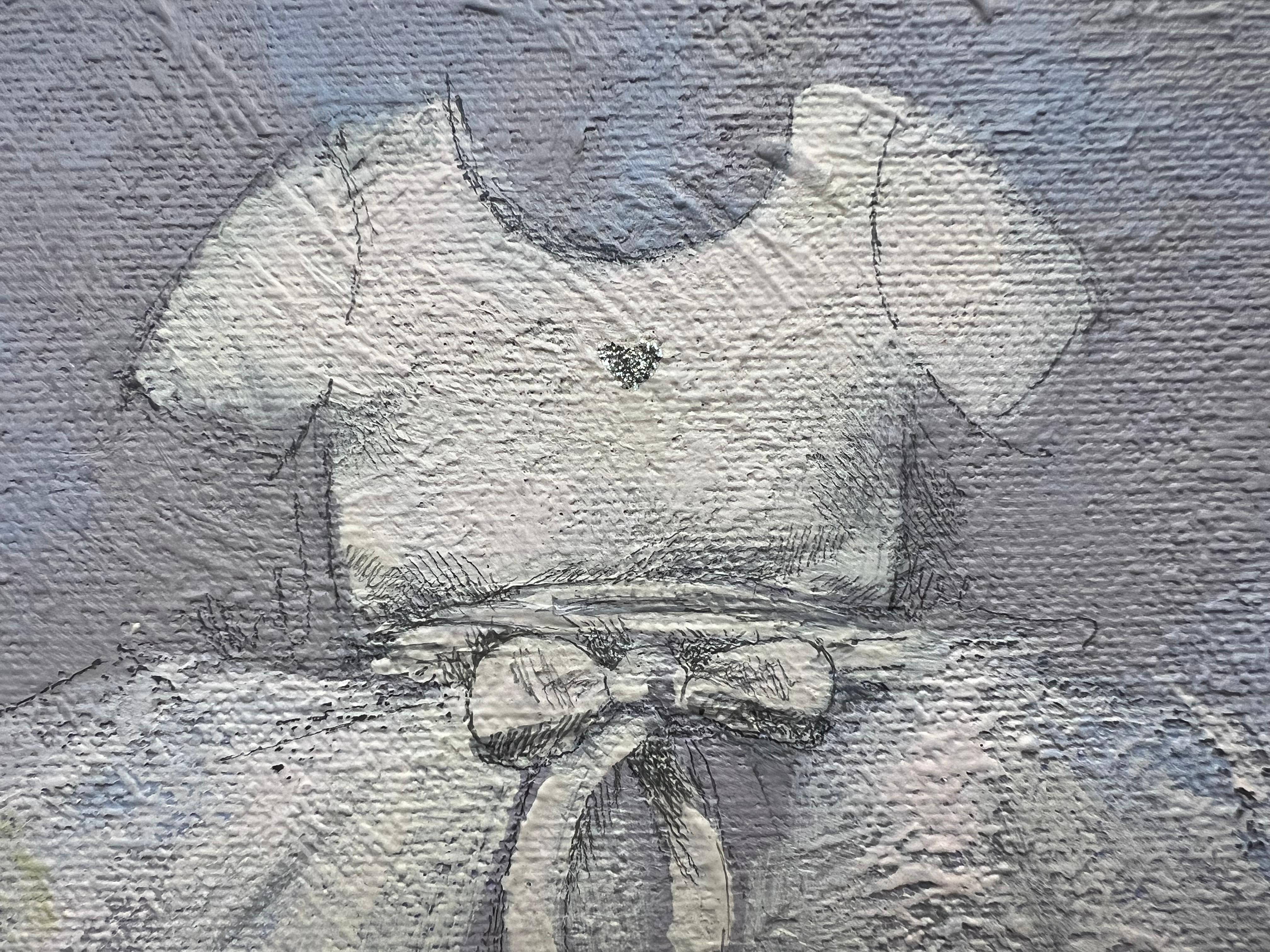  Una encantadora y colorida pintura de un bonito vestidito que capta la inocencia y la maravilla de la infancia. El cuadro cobra vida con pinceladas suaves y fluidas. Las capas de pintura crean textura y movimiento, mientras que una pizca de brillo