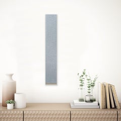 Beyond The Horizon - 6"x36", Abstract, Textured Blue, Beige, Landscape, Skyscape