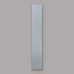 Beyond The Horizon - 6"x36", Abstract, Textured Blue, Beige, Landscape, Skyscape