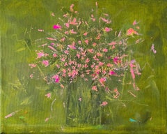 Only Pink - 8x10, Nature morte, Art floral, Fleurs, Rose, Vert
