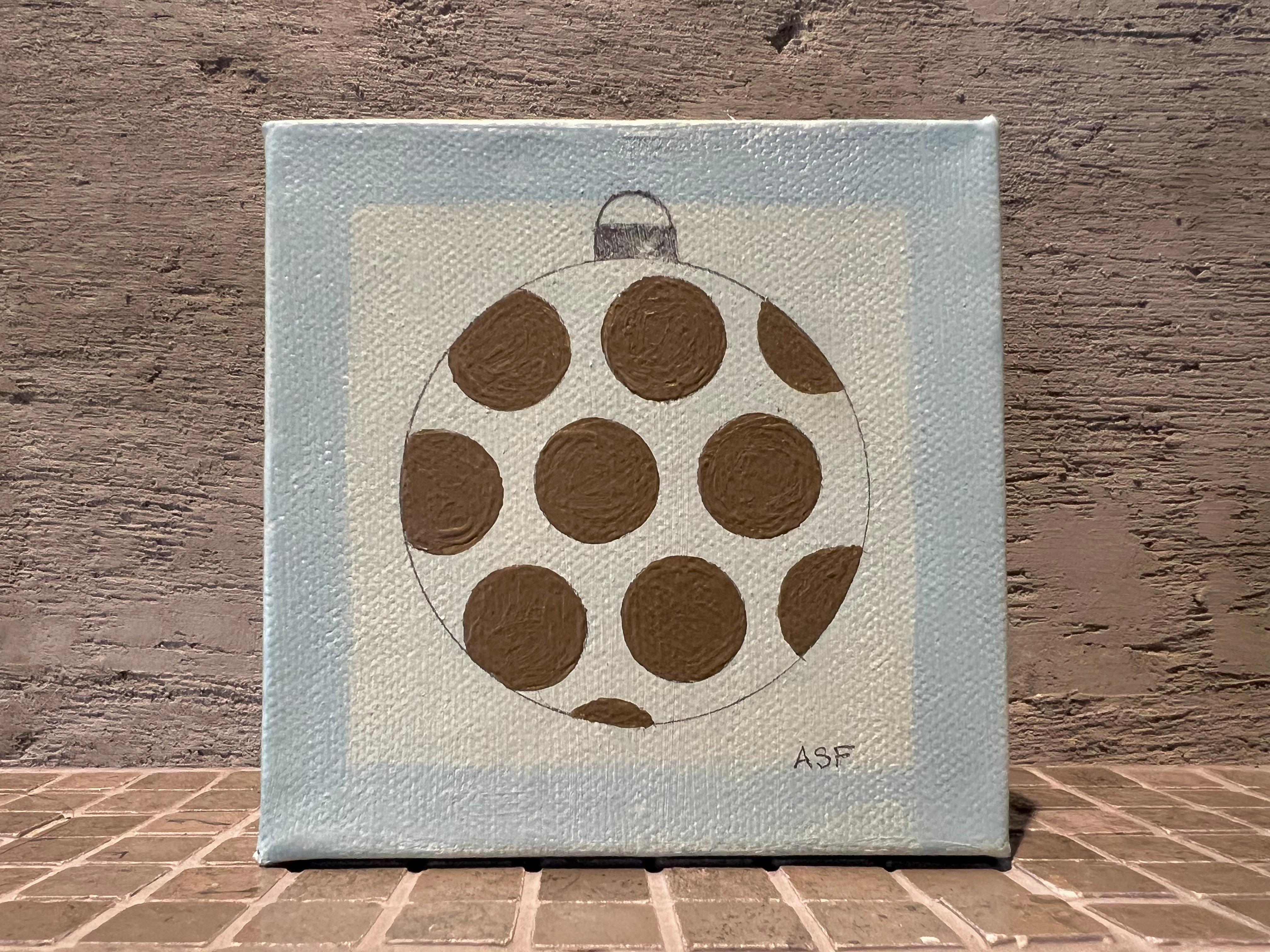 So little with so much to say. Discover the charm of this petite painting that speaks volumes. Using acrylic, the beauty lies in the thoughtfully simplified composition. Personalize your space by adding this timeless original piece to your Christmas