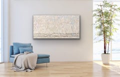 A Little Blue - (30"x60" - Contemporary Abstract Landscape Painting)