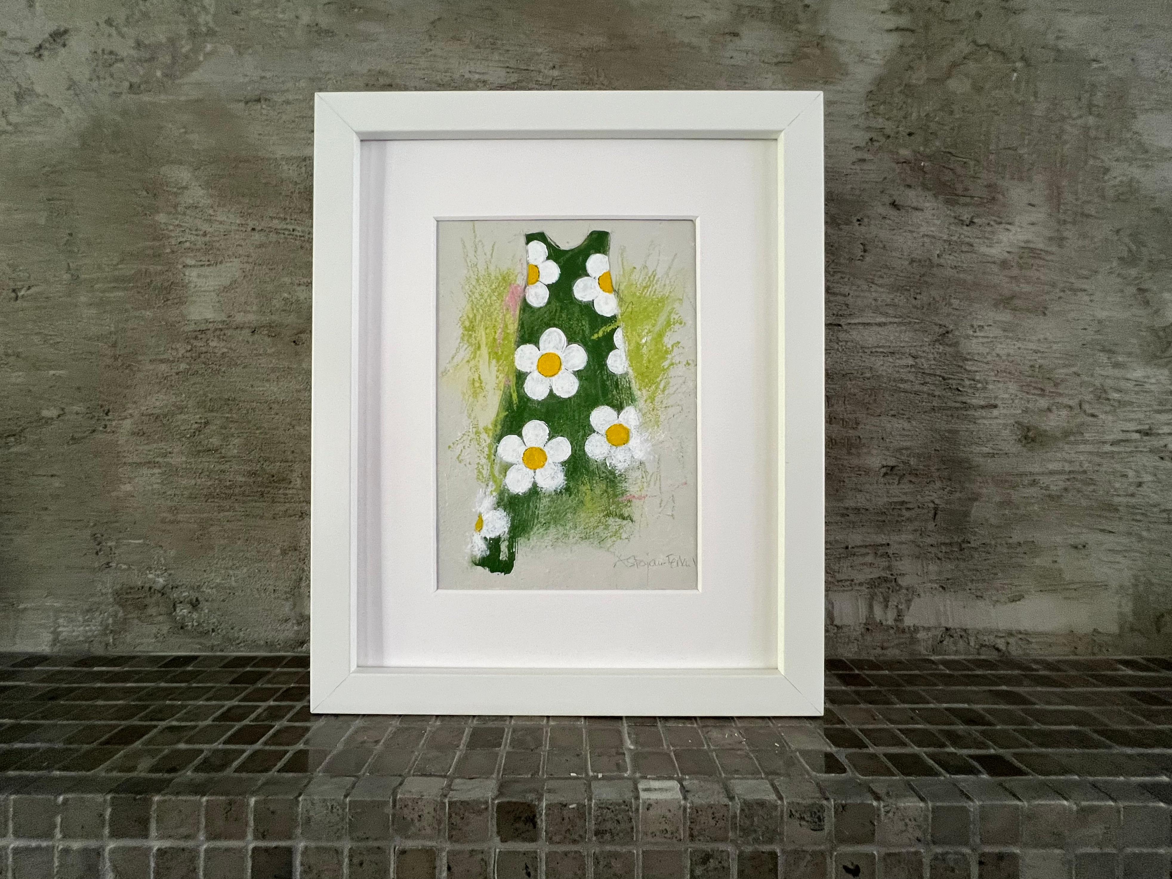 Robe d'été à fleurs vertes et blanches, 9