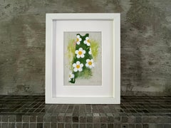 Sundress, 9 "x11" Opera d'arte originale su carta, Greene & Greene Greene, Vestito estivo floreale