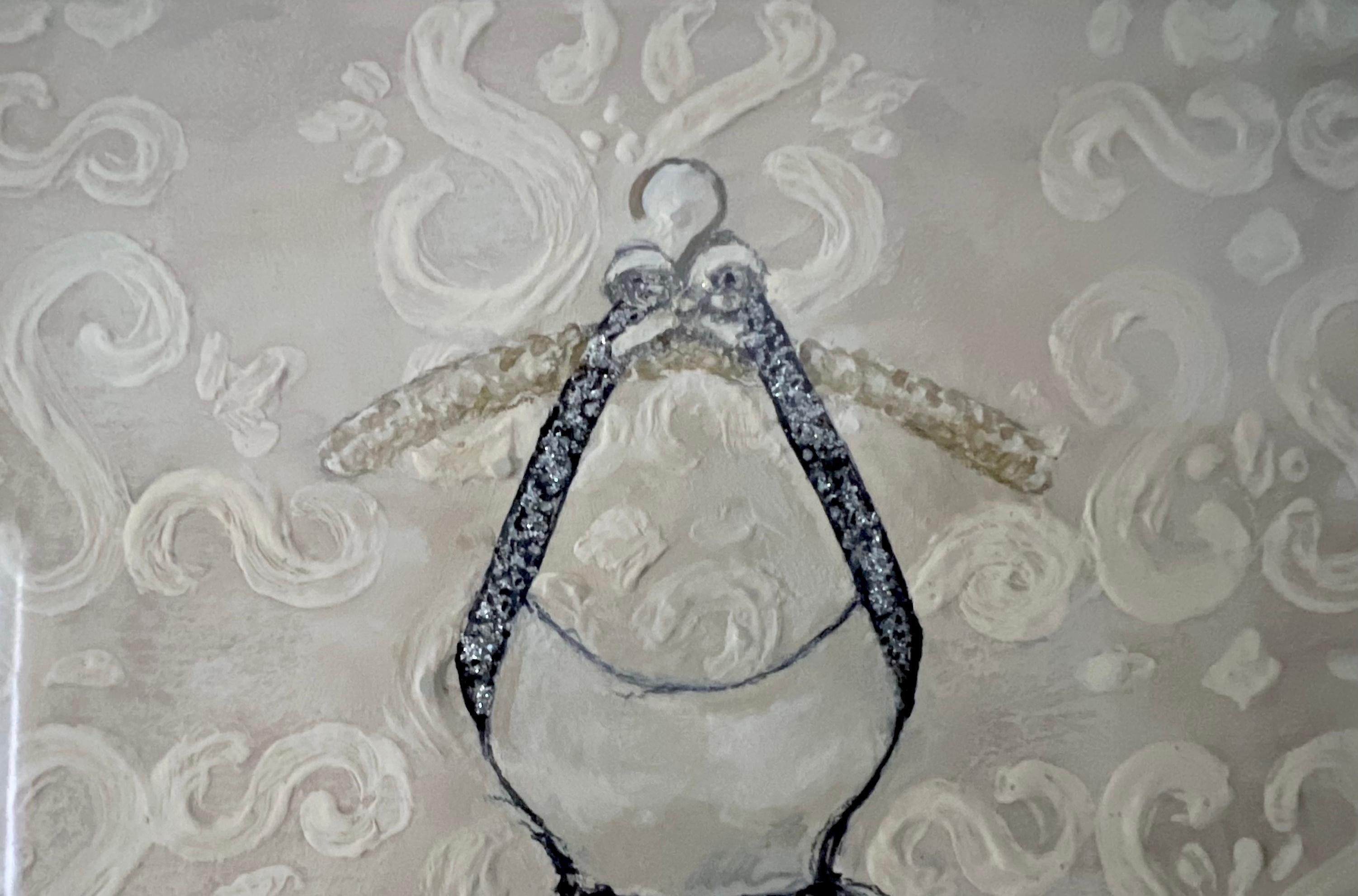 Llévame a Bailar, Serie De 4 Obras De Arte Originales, Vestidos Enmarcados 14 