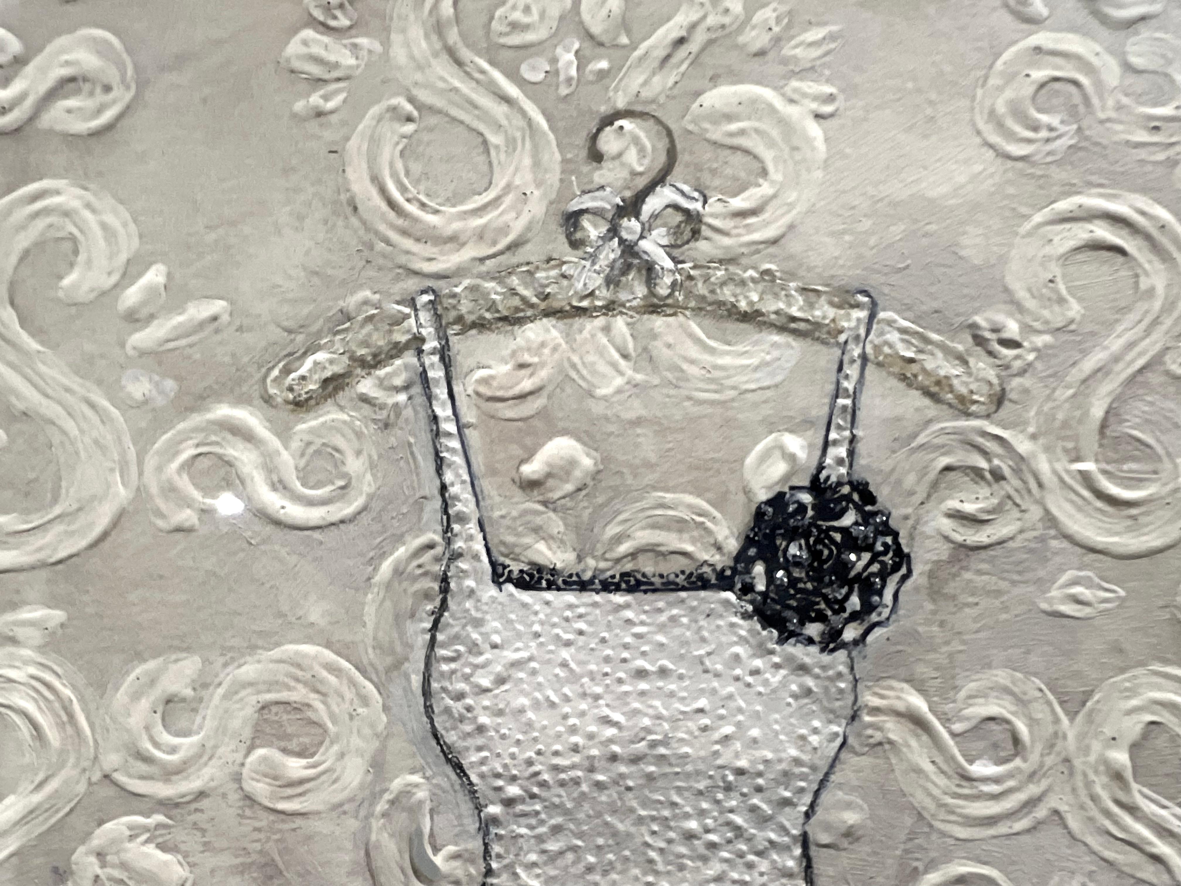 Llévame a Bailar, Serie De 4 Obras De Arte Originales, Vestidos Enmarcados 14 